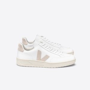 EUC VEJA V-12 Sneakers in White/Sable, Size 39